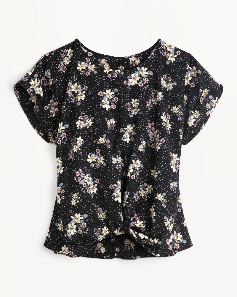 Front of plus size Ellise Knot-Front Blouse by Meri Skye | Dia&Co | dia_product_style_image_id:163836
